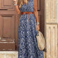 LUNE Holiday Leisure Paisley Print Sleeveless Dress