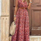 LUNE Holiday Leisure Paisley Print Sleeveless Dress