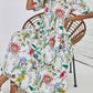 LUNE Floral Print Puff Sleeve Ruffle Hem Dress