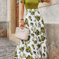 LUNE Women Flower Print Patchwork Dress For Daily Wear In Summer