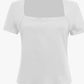 Women Y2K Casual T-Shirt With Square Neckline